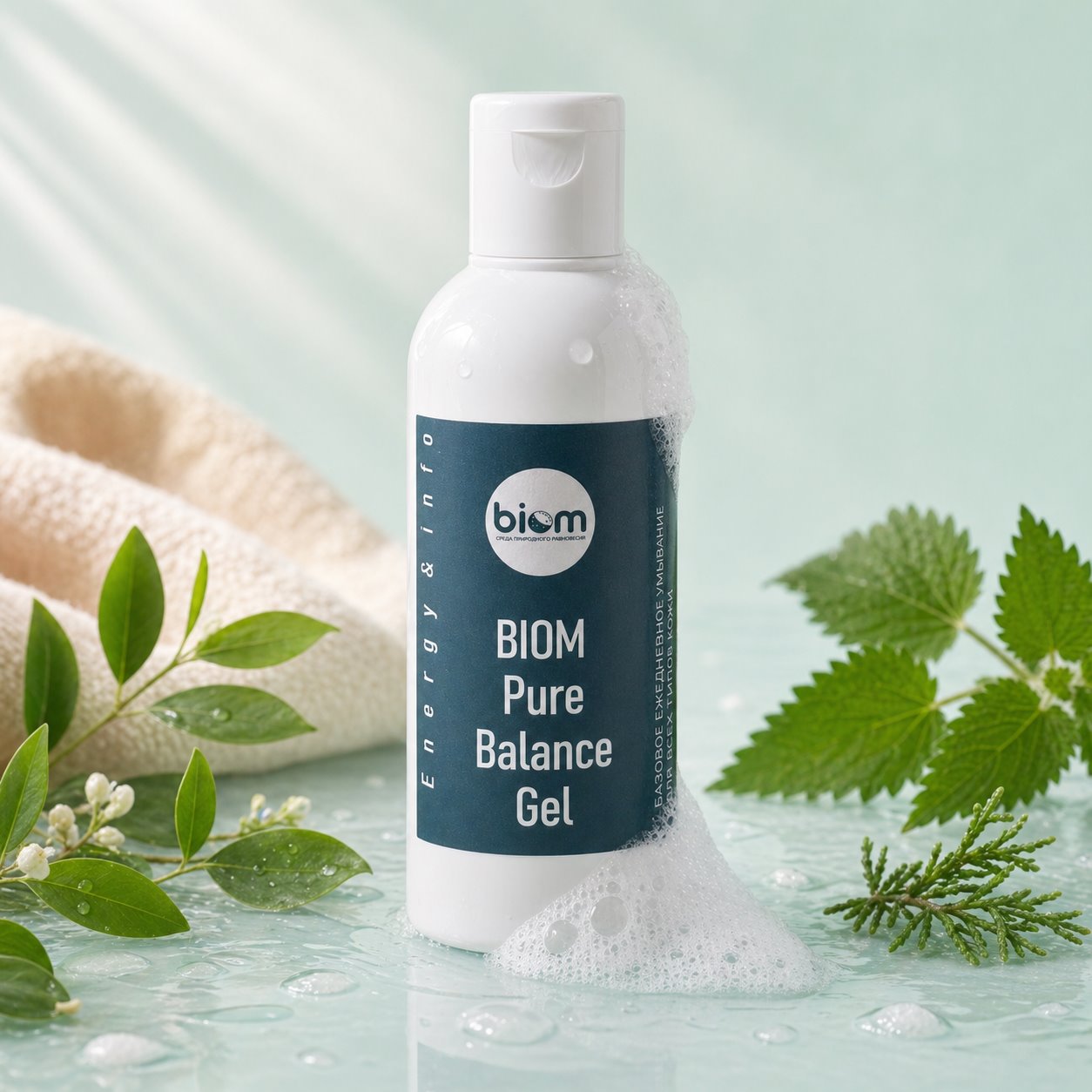BIOM Pure Balance Gel гель для умывания 150 мл для ощущения свежести и баланса кожи