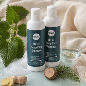 BIOM Scalp Care Shampoo восстанавливающий шампунь 200 мл для деликатного очищения кожи головы и естественного блеска волос
